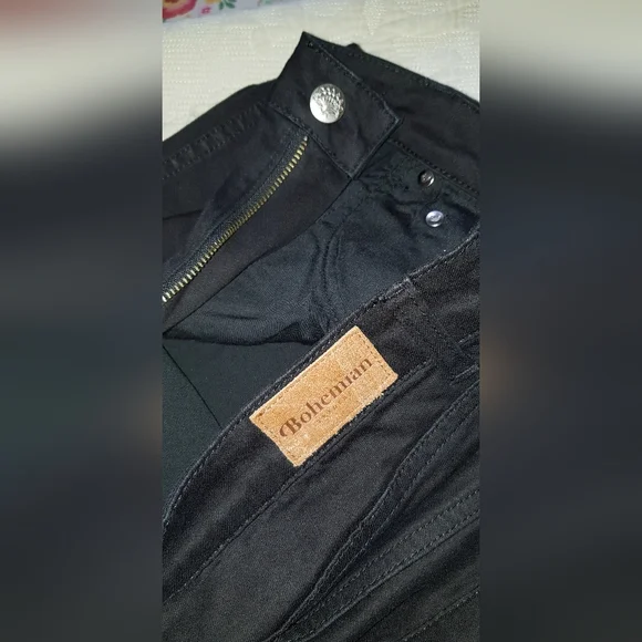 NWOT Bohemian Traders black jeans size 38/20 - Picture 3 of 9